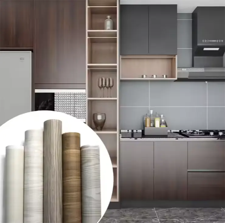 Removable Pvc Wooden Grain Texture Film