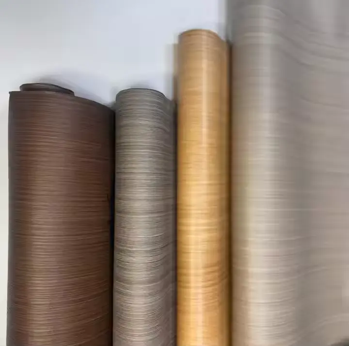 Fîlimê Decorative PVC Woodgrain Color PVC Foil ji bo derî