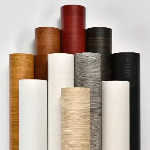 Vacume Press Wood Wood Grain PVC Film Shrink Heat